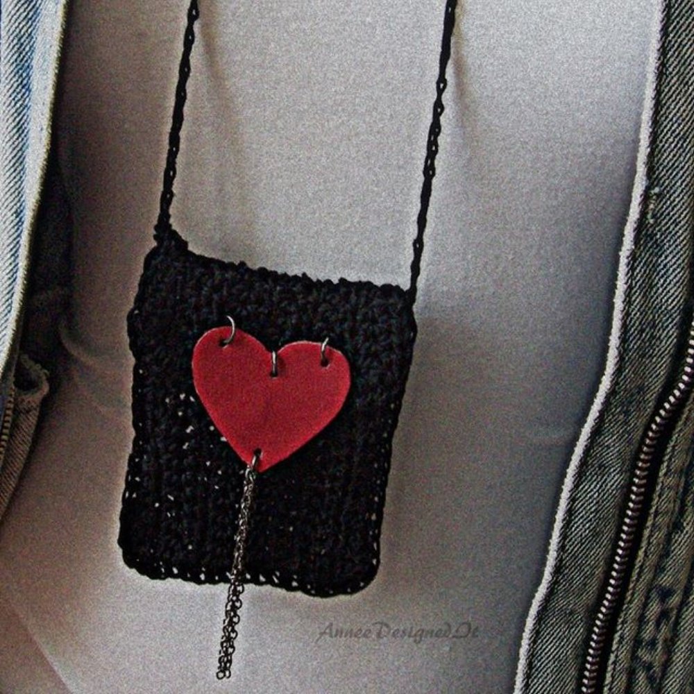 Hand Designed -Crochet Tiny Purse